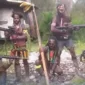 Kelompok Kriminal Bersenjata (KKB) Papua . (Facebook-KKB Papua)
